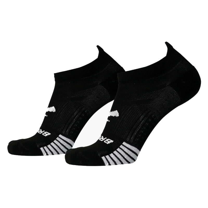 Brooks Ghost Lite No Show Socks 2-Pack - Black