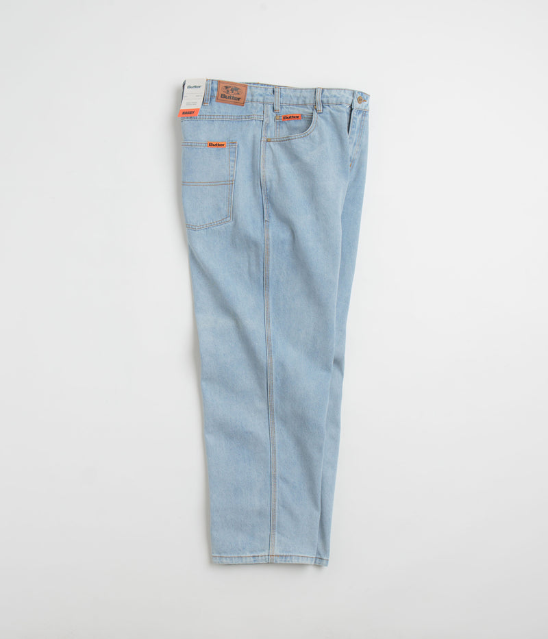 Butter Goods Baggy Denim Jeans in Light Blue