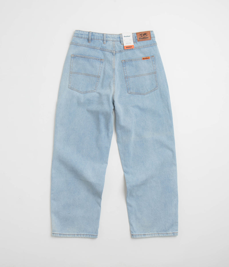Butter Goods Baggy Denim Jeans in Light Blue