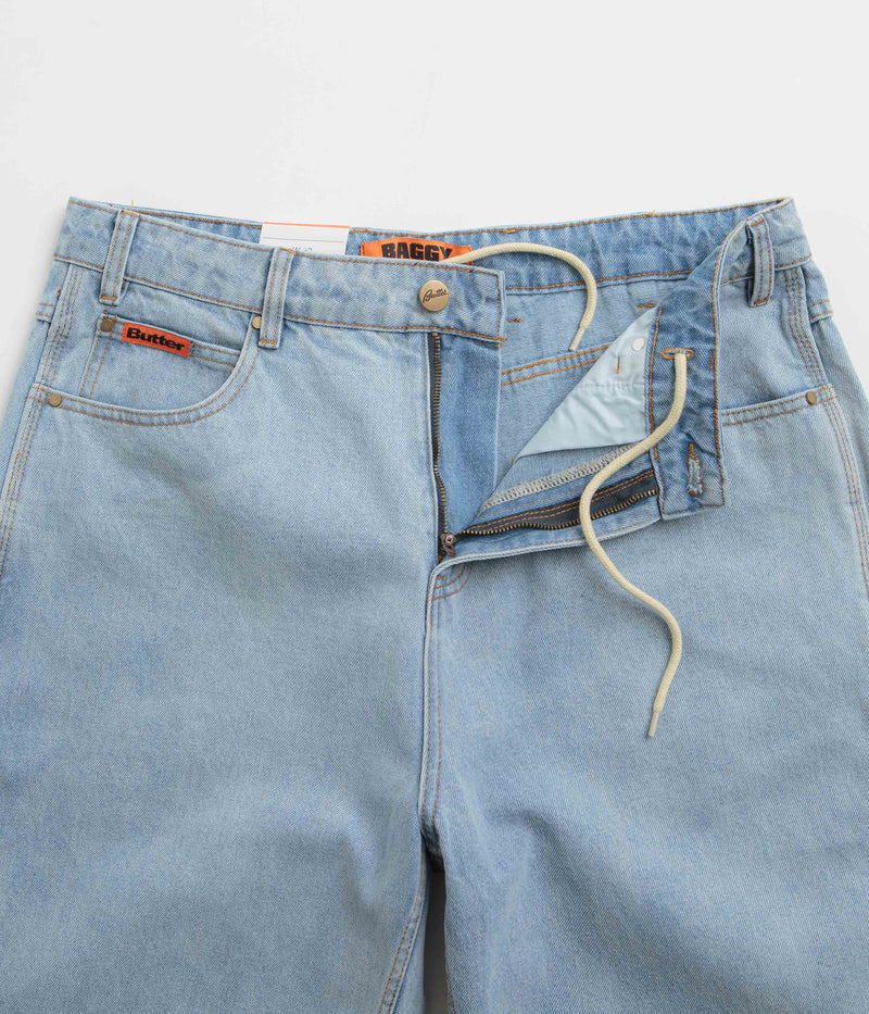 Butter Goods Baggy Denim Jeans in Light Blue