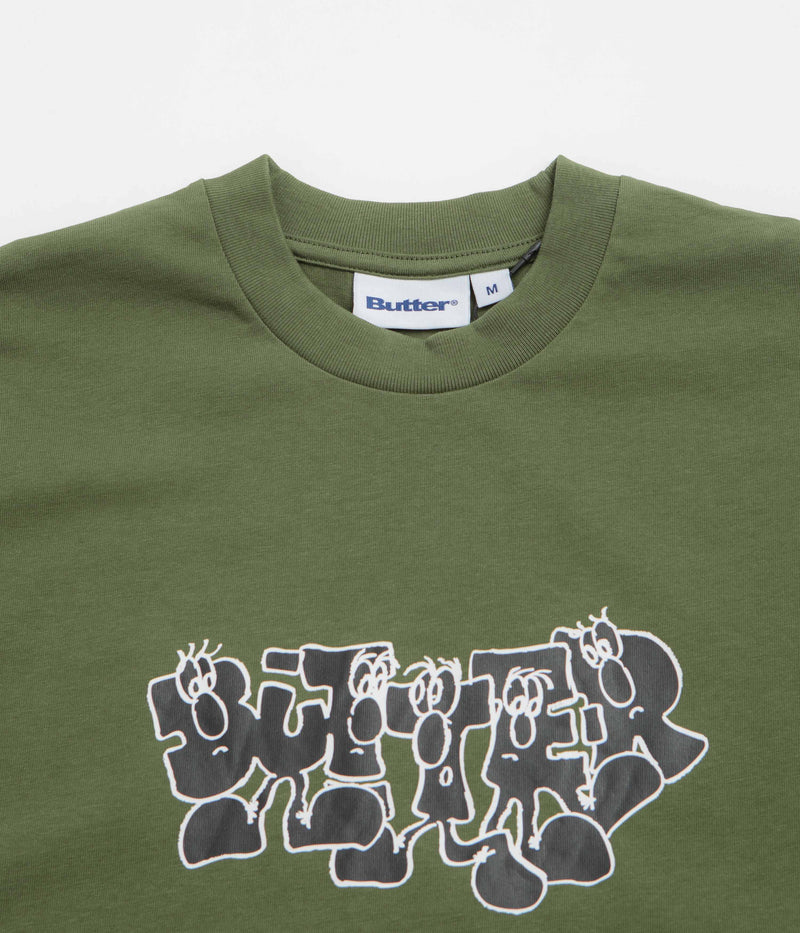 Butter Goods Character T-Shirt in Army