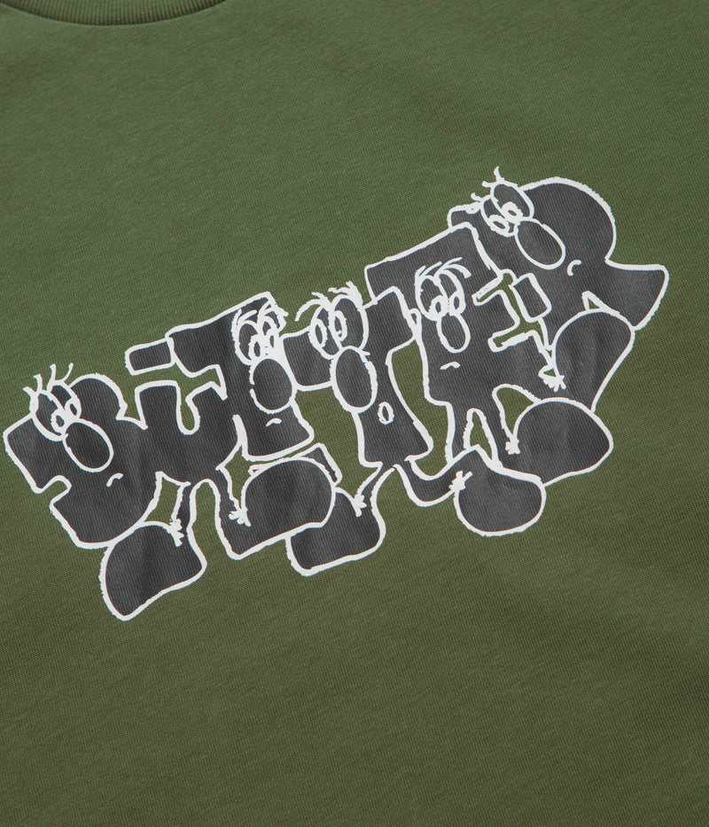 Butter Goods Character T-Shirt in Army