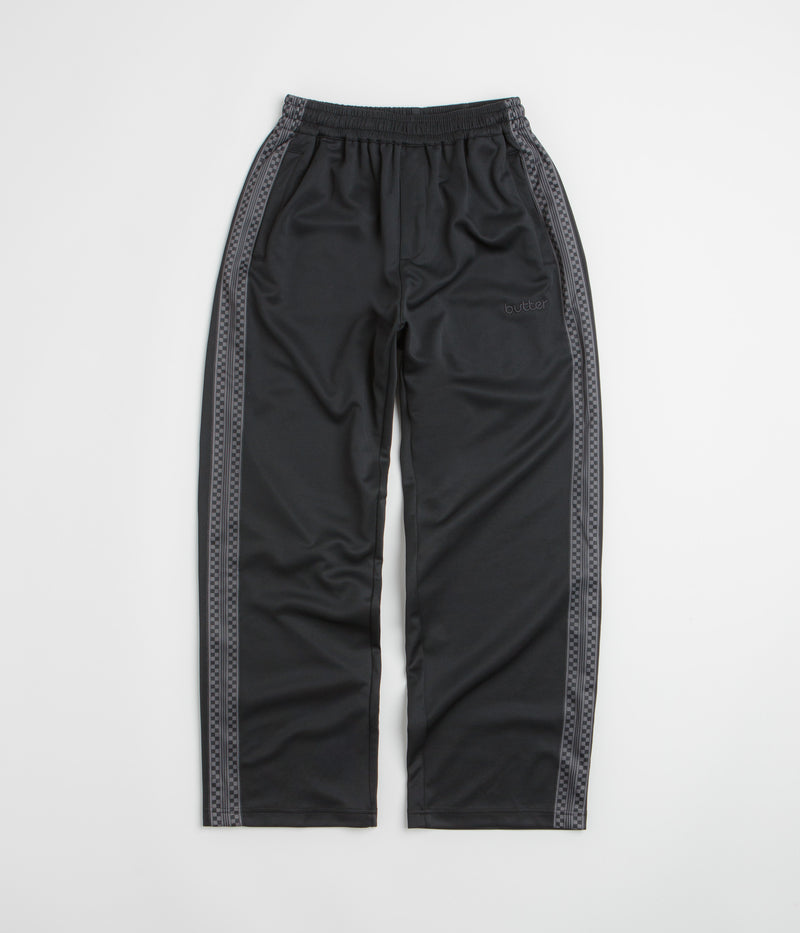Butter Goods Check Tape Tracksuit Pants in Black