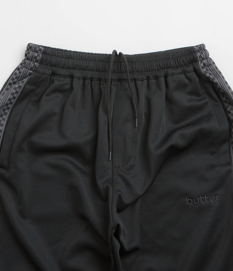 Butter Goods Check Tape Tracksuit Pants in Black