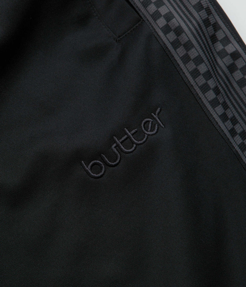 Butter Goods Check Tape Tracksuit Pants in Black