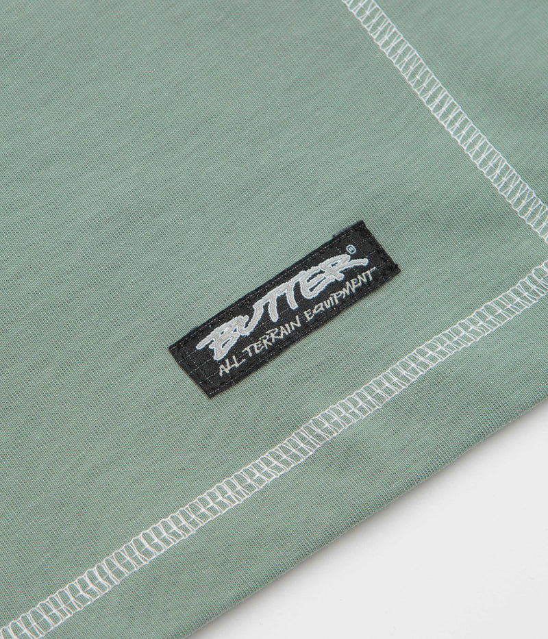 Butter Goods Cliff Contrast T-Shirt in Dull Mint