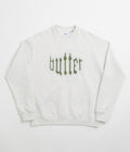 Butter Goods Cut Out Applique Crewneck Sweatshirt in Ash