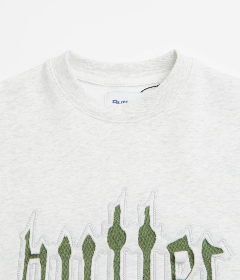Butter Goods Cut Out Applique Crewneck Sweatshirt in Ash