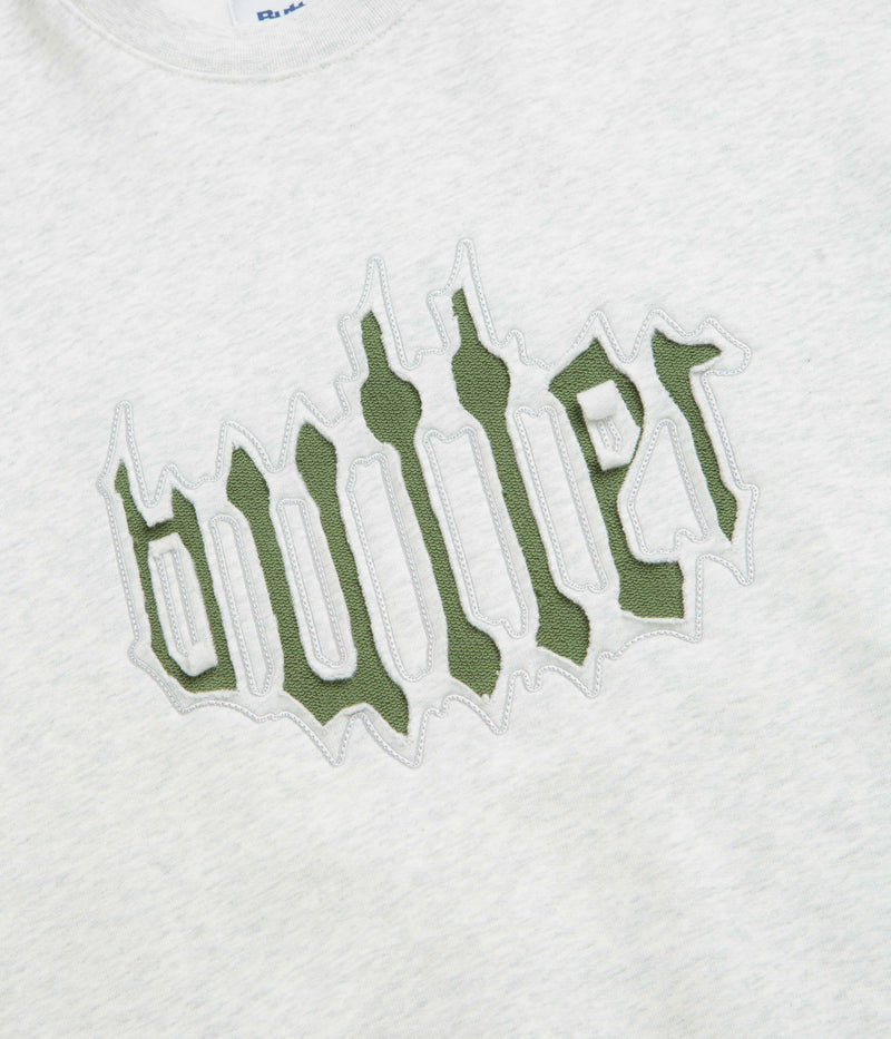Butter Goods Cut Out Applique Crewneck Sweatshirt in Ash