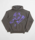 Butter Goods Drill Hoodie in Dark Grey
