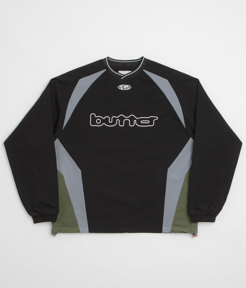 Butter Goods Finta Warmup Pullover Jacket in Black