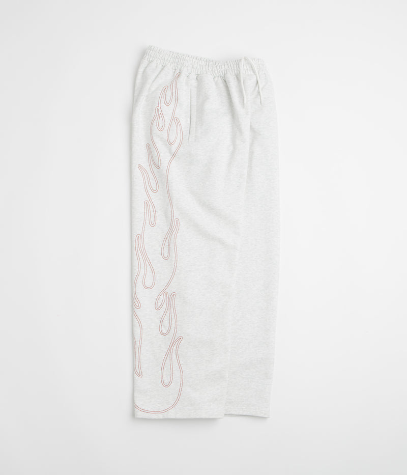 Butter Goods Flame Fleece Pants in Ash