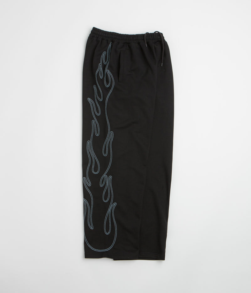 Butter Goods Flame Fleece Pants in Black