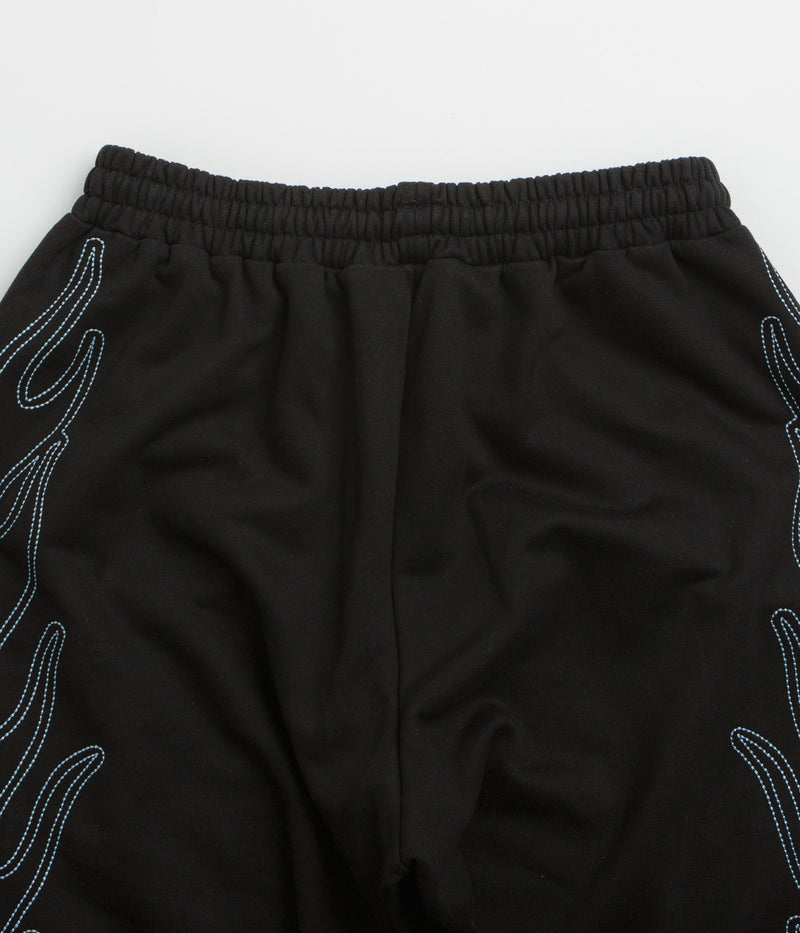 Butter Goods Flame Fleece Pants in Black