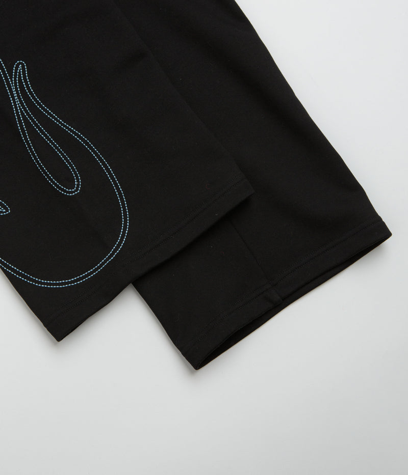 Butter Goods Flame Fleece Pants in Black