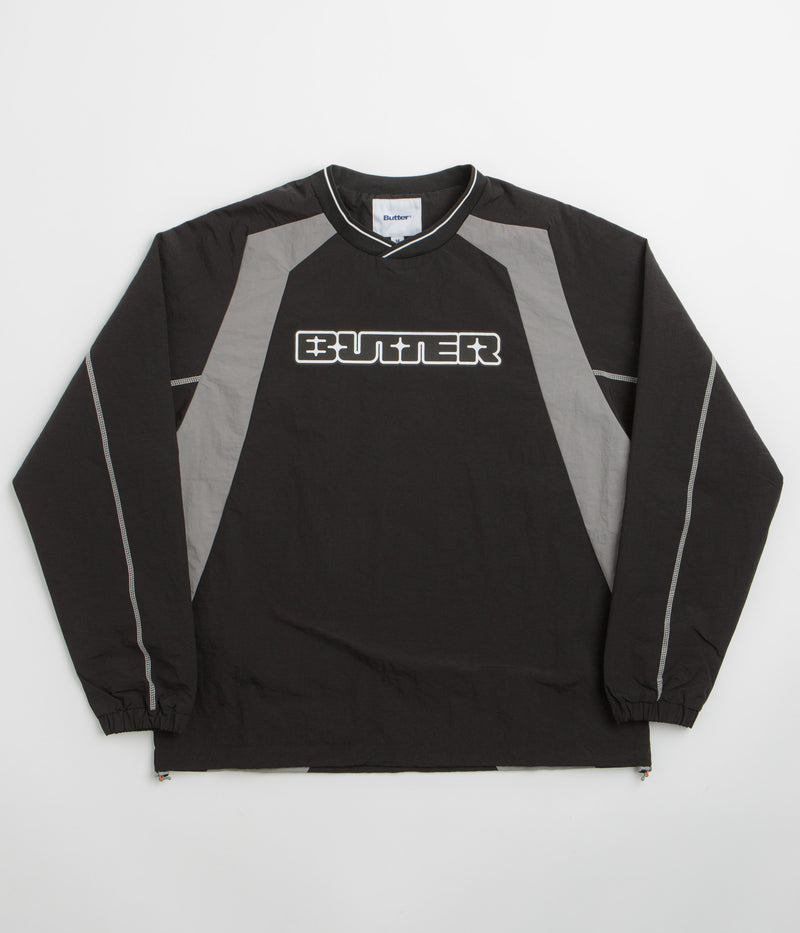 Butter Goods Glint Pullover Jacket in Black and Grey