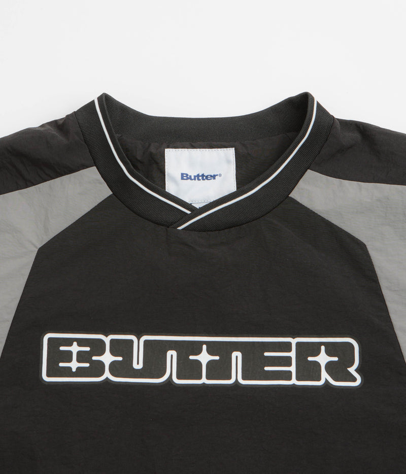 Butter Goods Glint Pullover Jacket in Black and Grey