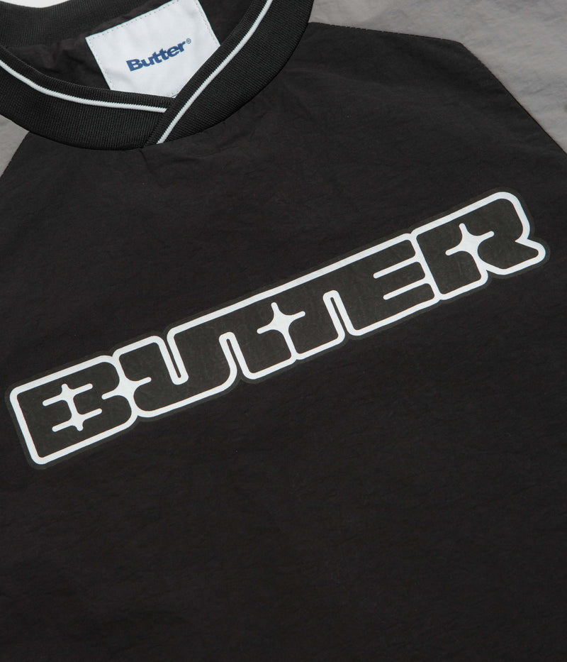 Butter Goods Glint Pullover Jacket in Black and Grey