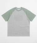 Butter Goods Harvest Raglan T-Shirt in Mint and Heather