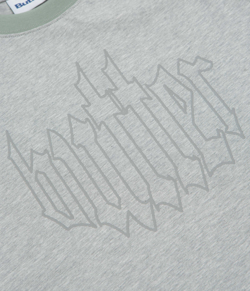 Butter Goods Harvest Raglan T-Shirt in Mint and Heather