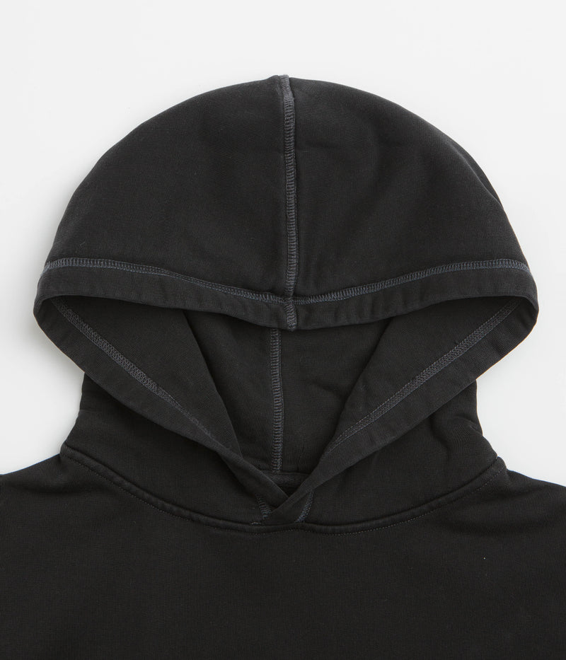 Butter Goods Inside Out Hoodie in Washed Black