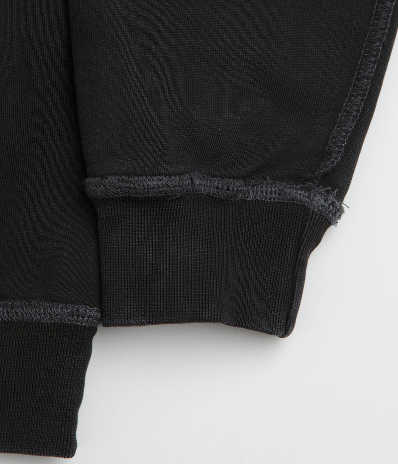 Butter Goods Inside Out Hoodie in Washed Black