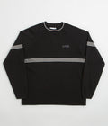 Butter Goods Pier Knit Crewneck Sweatshirt in Black