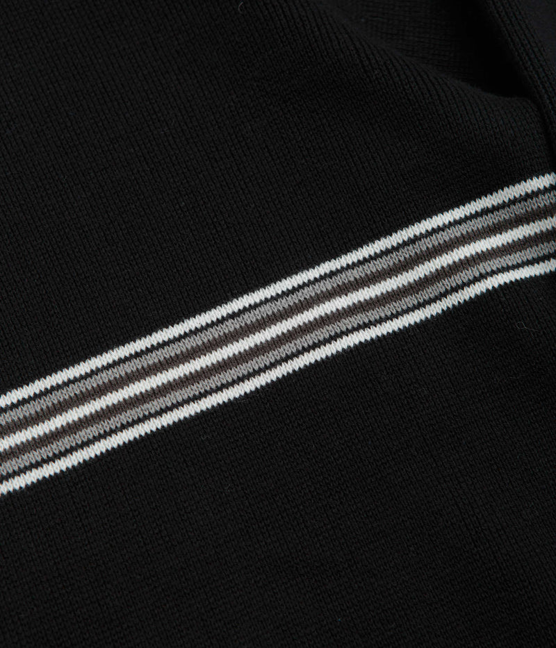 Butter Goods Pier Knit Crewneck Sweatshirt in Black
