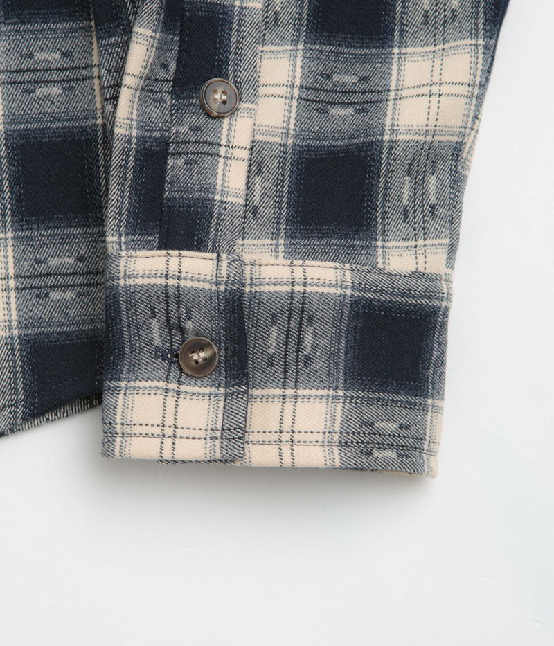 Butter Goods Sirocco Shirt in Navy and White