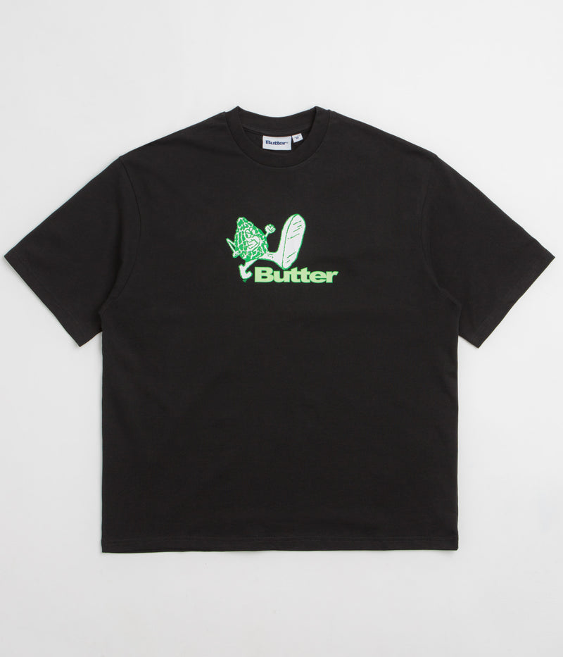 Butter Goods Steppin' Logo T-Shirt in Black