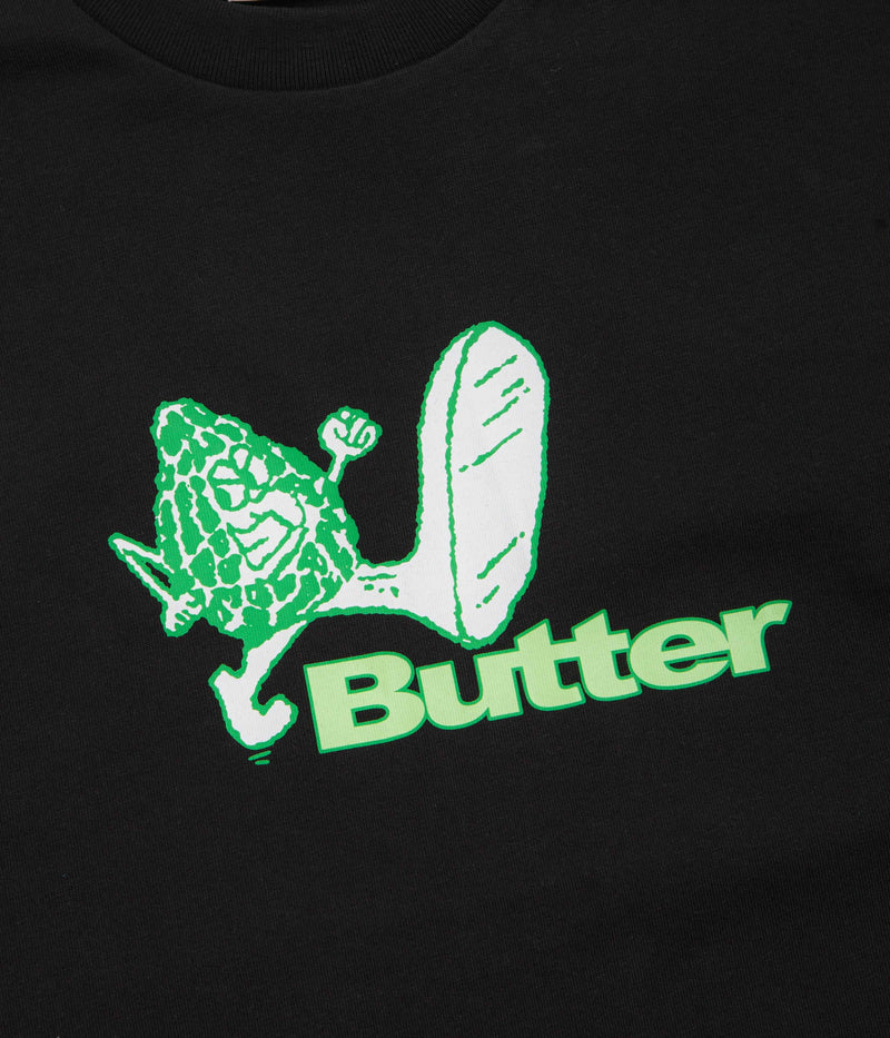 Butter Goods Steppin' Logo T-Shirt in Black