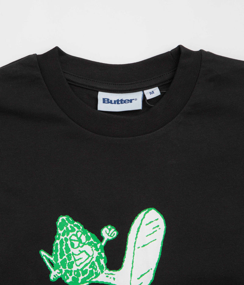 Butter Goods Steppin' Logo T-Shirt in Black