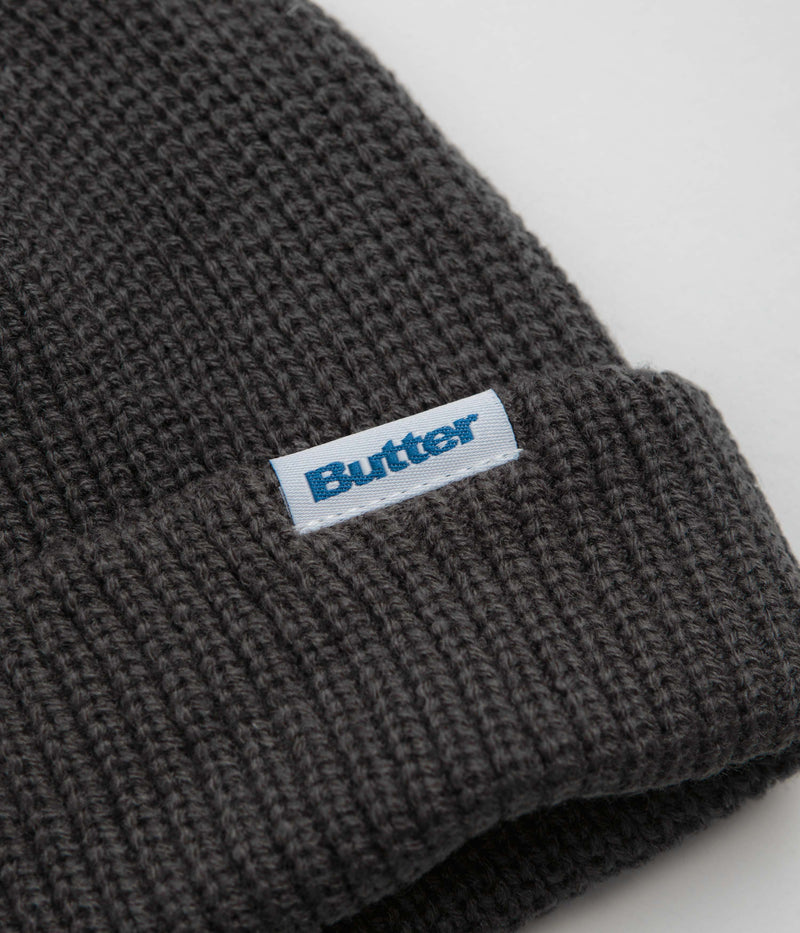 Butter Goods Wharfie Beanie in Charcoal