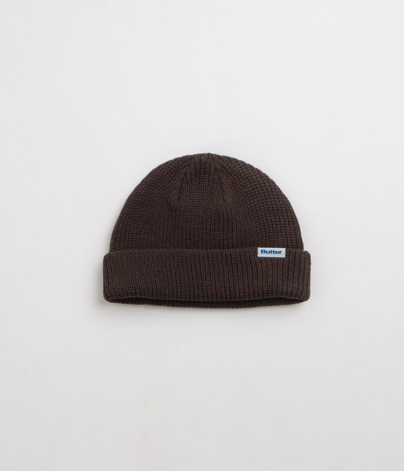 Butter Goods Wharfie Beanie in Chocolate