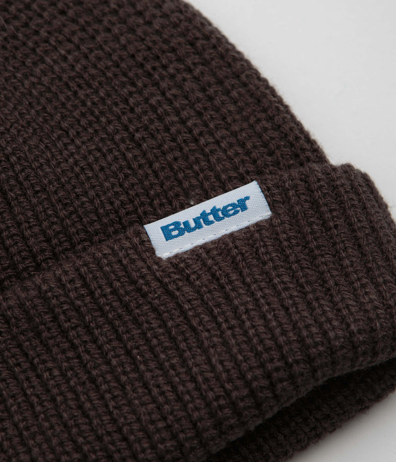 Butter Goods Wharfie Beanie in Chocolate