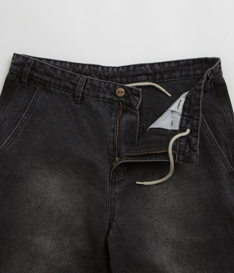 Butter Goods Work Pants in Distressed Black