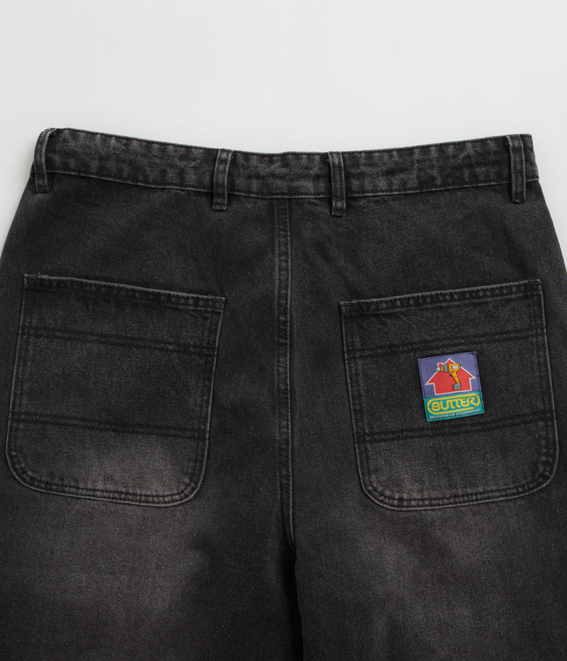 Butter Goods Work Pants in Distressed Black