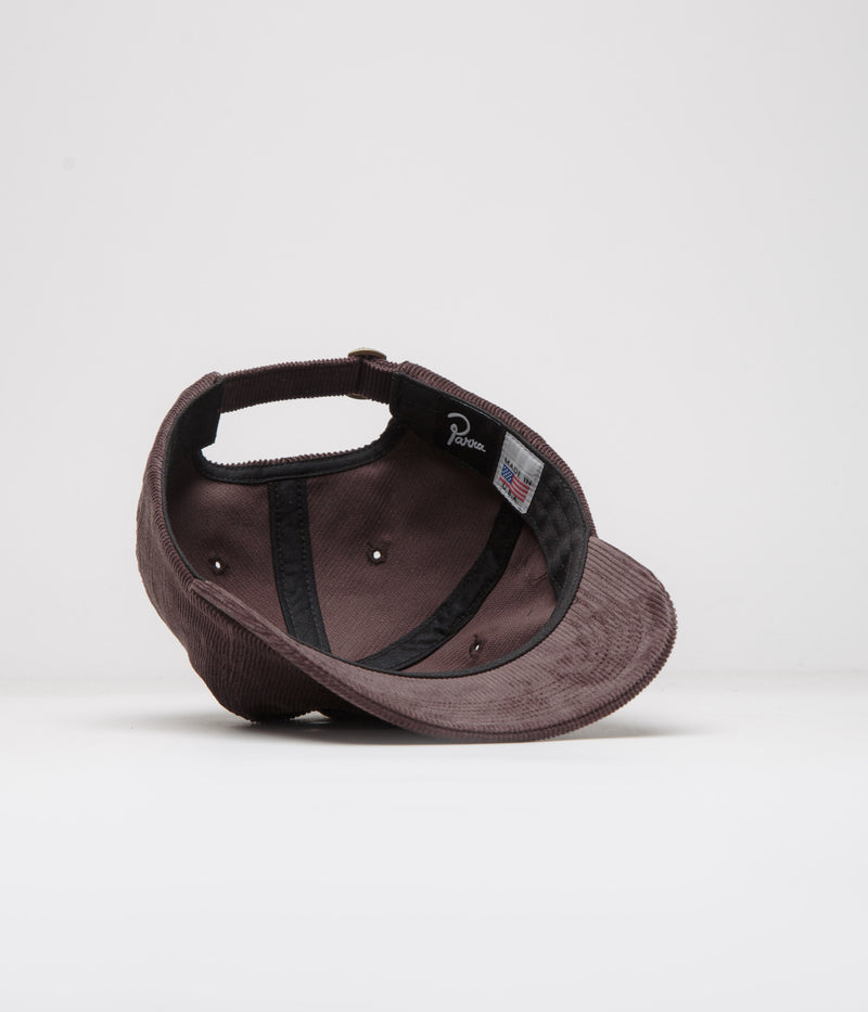 by Parra Fancy Logo Cap in Dark Mahogany