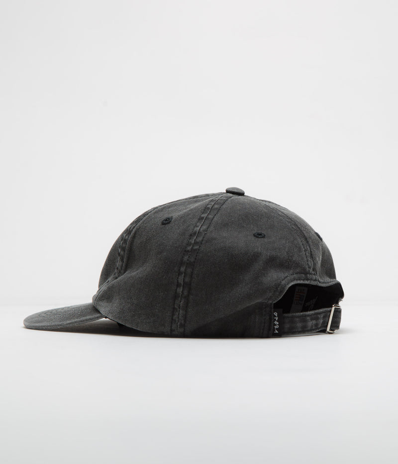 by Parra Scripted Cap in Washed Black