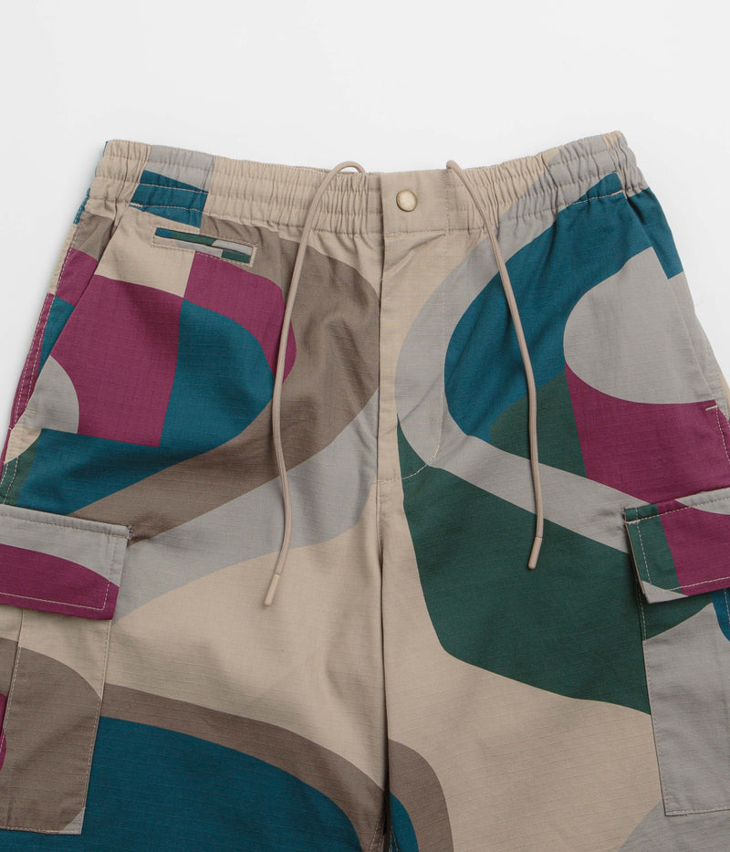 by Parra The Wall Camo Shorts in Sand