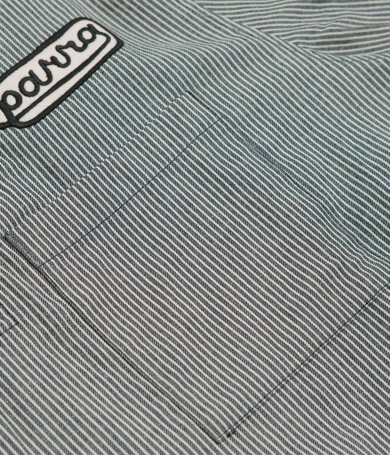 by Parra Work Later Short Sleeve Shirt in Blue