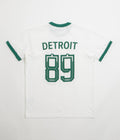 Carhartt 89 Ringer T-Shirt in White and Rainforest