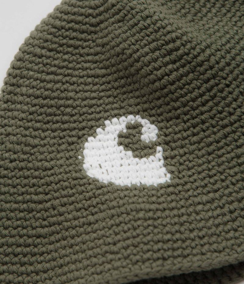 Carhartt Cane Bucket Hat in Dollar Green and White
