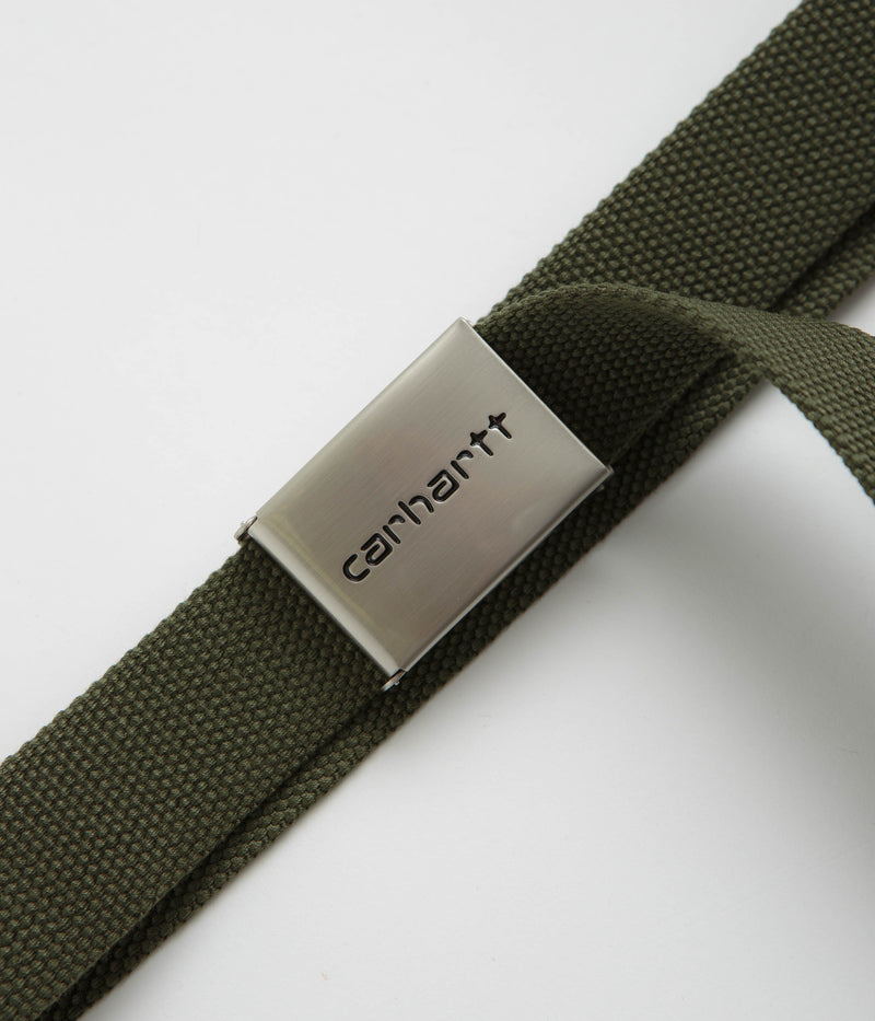 Carhartt Chrome Clip Belt in Office Green