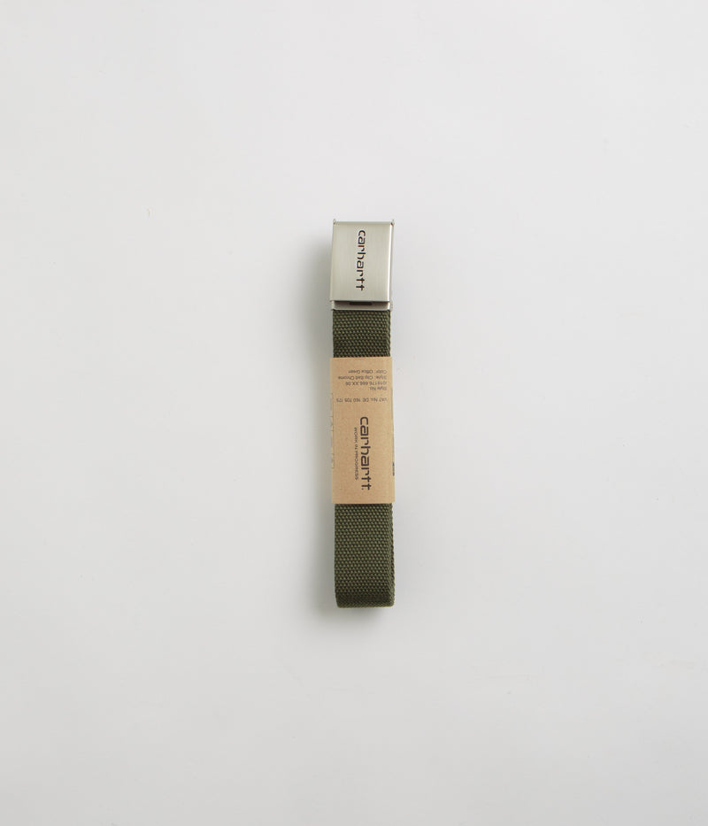 Carhartt Chrome Clip Belt in Office Green
