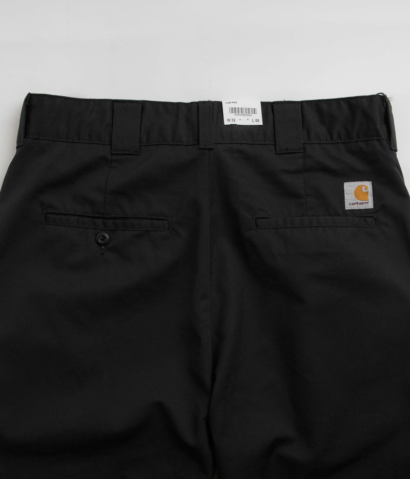 Carhartt Craft Pants in Black Rinsed