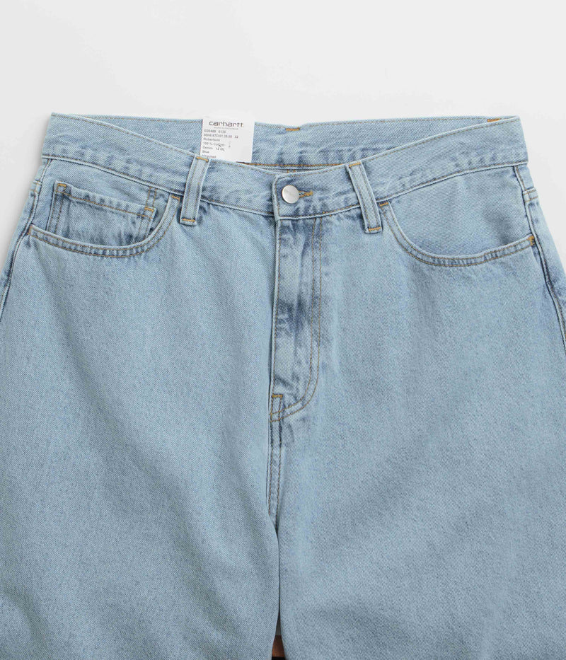 Carhartt Landon Shorts in Blue Bleached