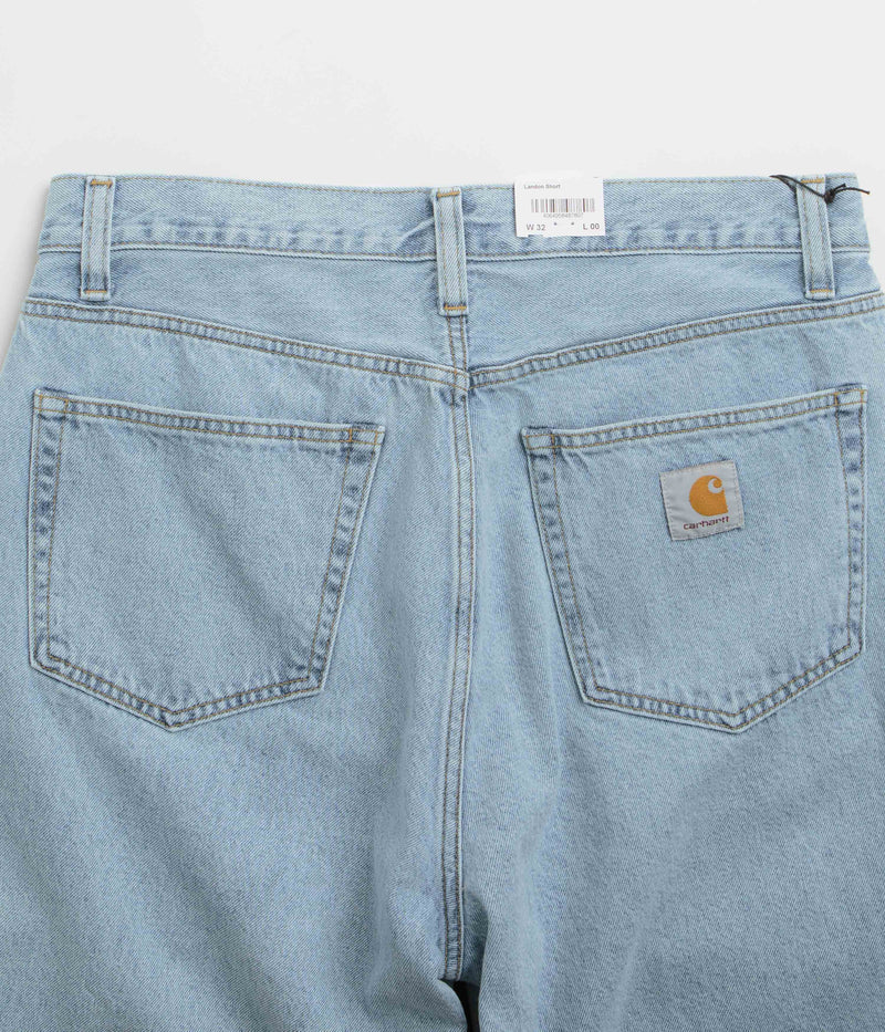 Carhartt Landon Shorts in Blue Bleached