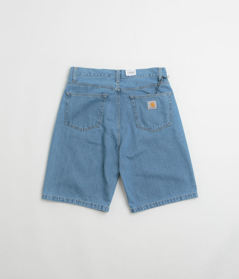 Carhartt Landon Shorts in Blue Heavy Stone Wash