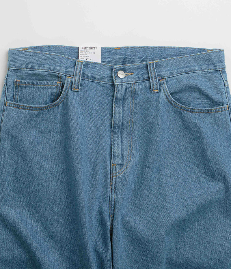 Carhartt Landon Shorts in Blue Heavy Stone Wash